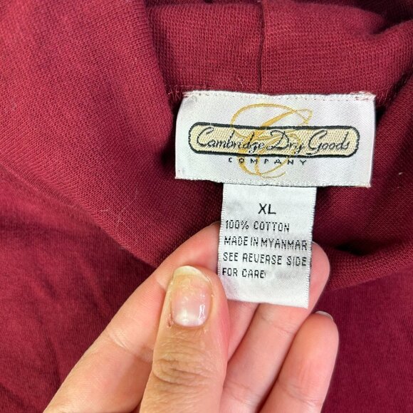 Cambridge Dry Goods Women's Maroon Turtleneck Sweater Size XL - Picture 4 of 5